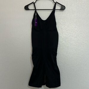 Heyshape Shape wear Black Mid Thigh Bodysuit